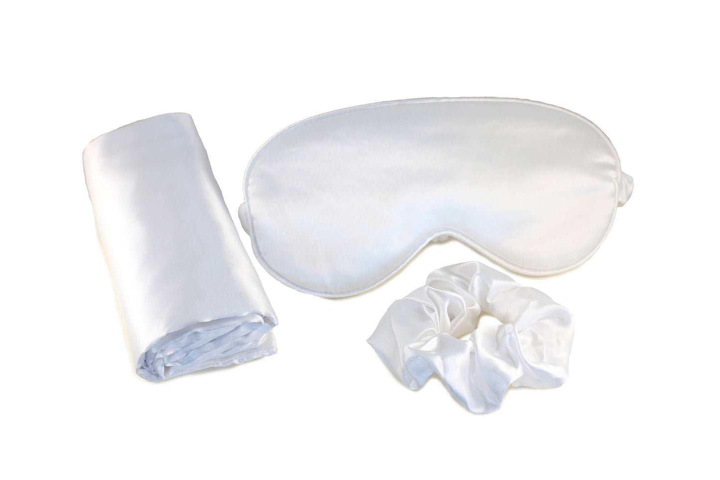 Ultimate Sleep Set Satin Pillowcase, Eye mask and Scrunchie