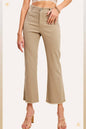 Soft Washed Stretchy High Waisted Flare Pants