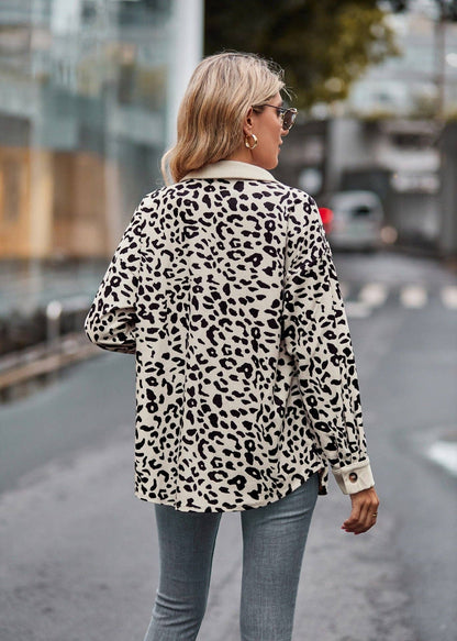 Leopard Corduroy Shacket