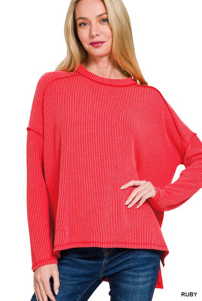 Ribbed Long Sleeve Shirt