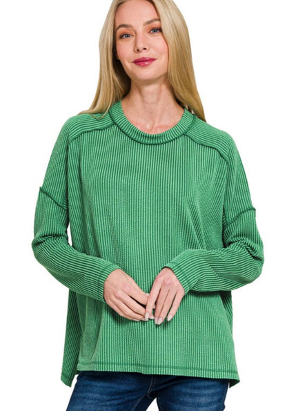 Ribbed Long Sleeve Shirt
