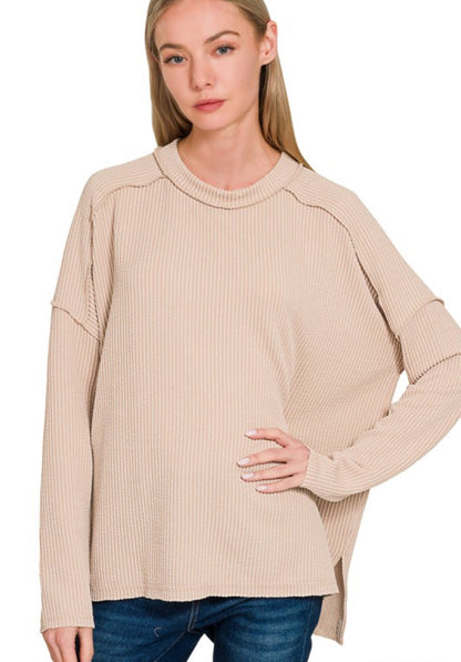 Ribbed Long Sleeve Shirt
