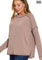 Plus Size Ribbed Shirt
