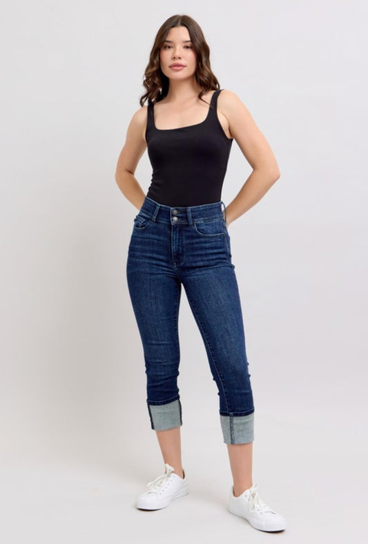 Judy Blue Double Waist Band Capri