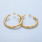 24K Gold Filled Minimalist 40mm Hoop Earrings