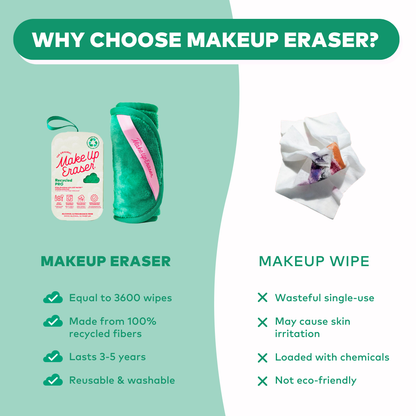 MakeUp Eraser PRO | 100% Recycled Green