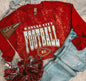 KANSAS CITY FOOTBALL BLEACHED SWEATSHIRT (RED SW)